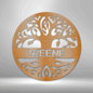 Name Engraved Tree Of Life Steel Sign