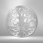 Name Engraved Tree Of Life Steel Sign