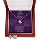 Loving Wife - Love Knot w/ Matching Earrings - Christmas Message