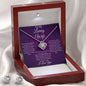 Loving Wife - Love Knot w/ Matching Earrings - Christmas Message