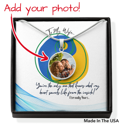 Yin Yang Circle Pendant and Chain